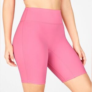 Fabletics Pink Barbie Balletcore Athleisure Motion365 Spandex Biker Shorts sizeS